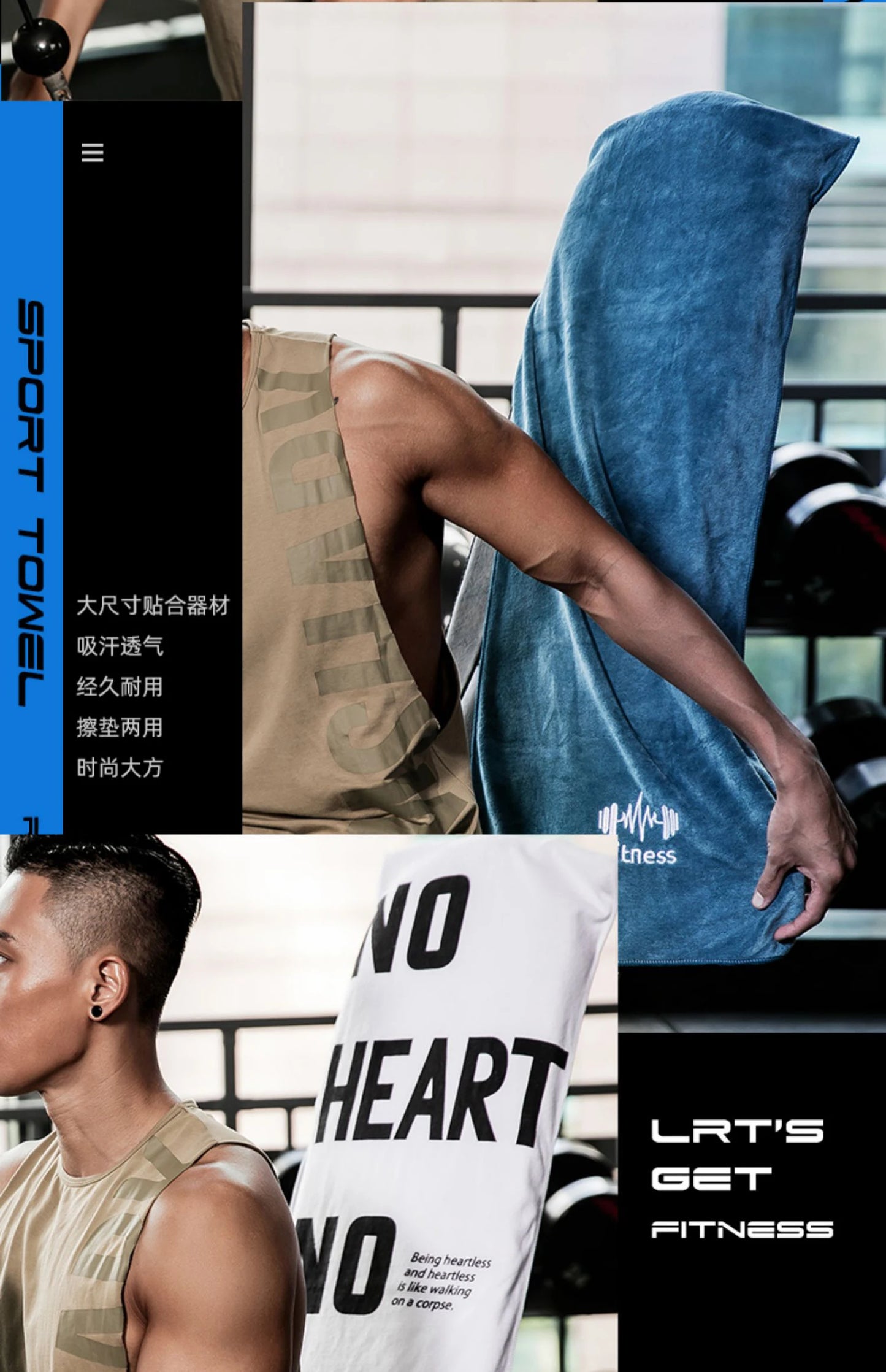 Quick-Dry Fitness Towel – Multifunctional Gym, Sports & Swimming Microfiber Towel