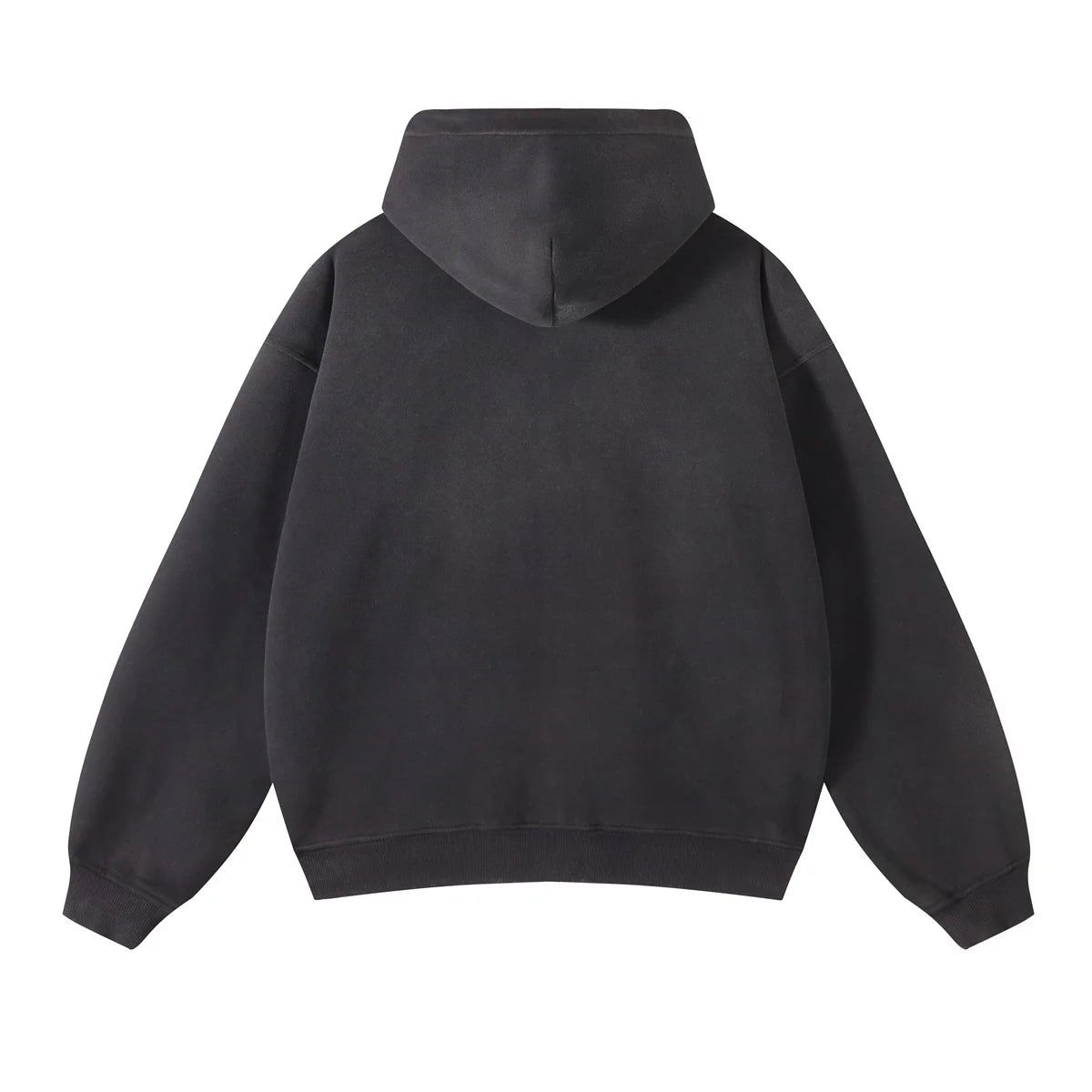 Unisex Oversized Zip Hoodie – Plush Tie-Dye Gradient | Cozy Winter Streetwear