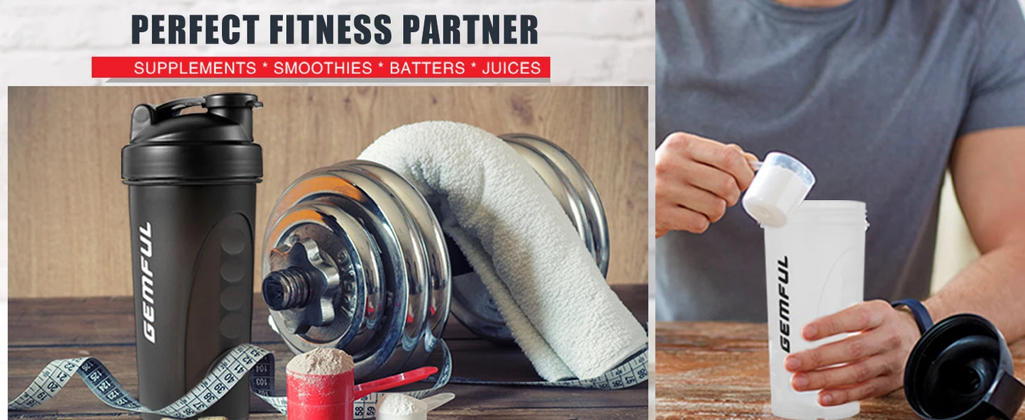 Shaker Bottle for Protein Mixes – 28oz BPA-Free Powder Mixing Cup with Ball, Leak-Proof Gym & Fitness Water Bottle