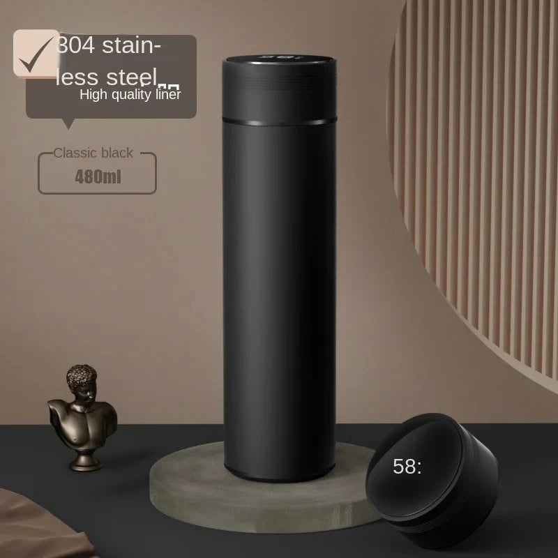 500ml Smart Thermos Bottle with Digital Temperature Display – 304 Stainless Steel