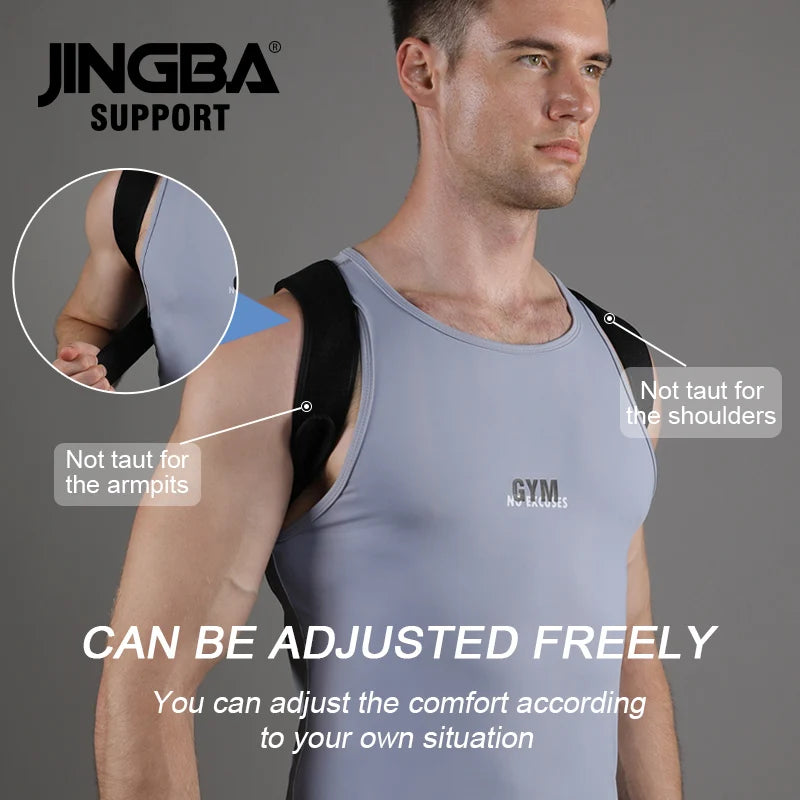Adjustable Posture Corrector – Back & Shoulder Support Brace | Spine Alignment, Clavicle & Upper Back Relief for Men & Women