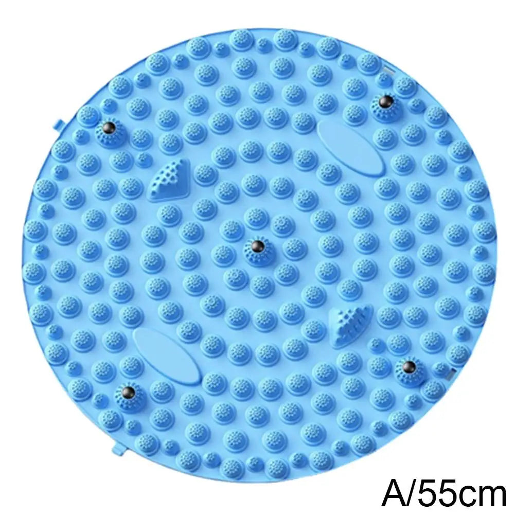 Foot Yoga Acupressure Massage Mat – Round Reflexology Board for Foot Pain Relief, Muscle Relaxation & Yoga Fitness