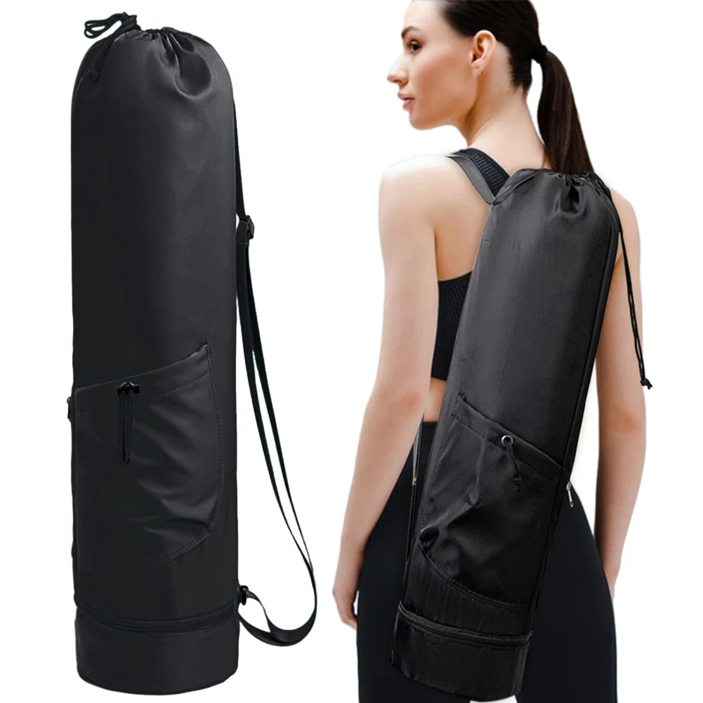 Travel Yoga Mat Bag – Waterproof Nylon Backpack, Sports & Gym Carrier Bag with Large Storage