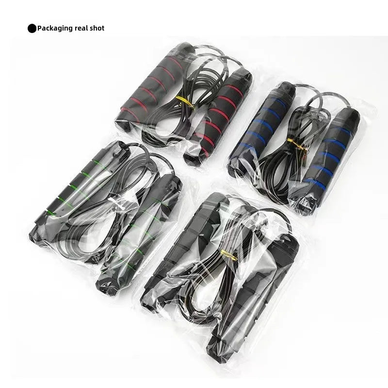 Steel Wire Skipping Rope with Bearings | Adjustable Speed Jump Rope for Fitness & Weight Loss