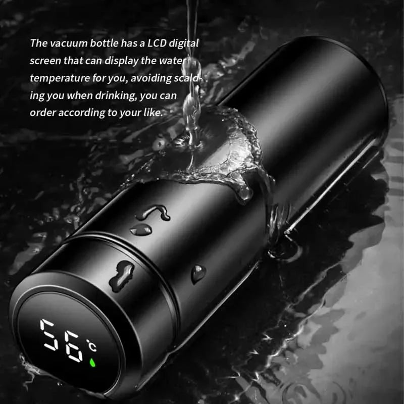 500ml Smart Thermos Bottle with Digital Temperature Display – 304 Stainless Steel