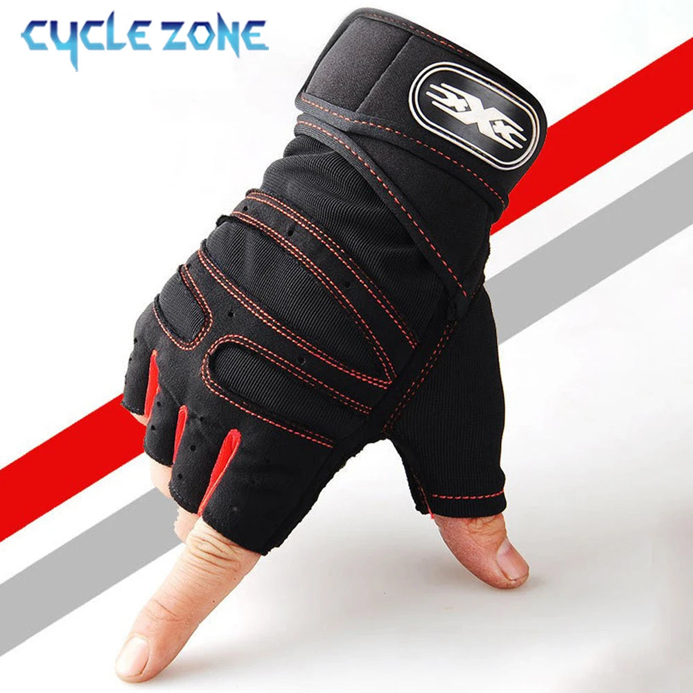 Workout Gloves with Wrist Wrap – Half Finger Training Gloves for Men & Women, Weight Lifting & Fitness