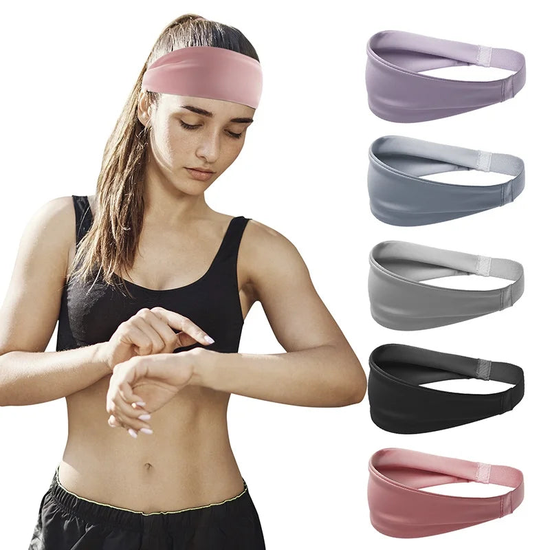 Breathable Non-Slip Sports Headband – Moisture-Wicking Unisex Workout Sweatband