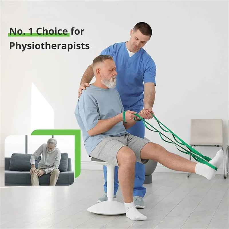 Stretch Out Strap with Exercise Guide – Physical Therapy, Yoga & Fitness