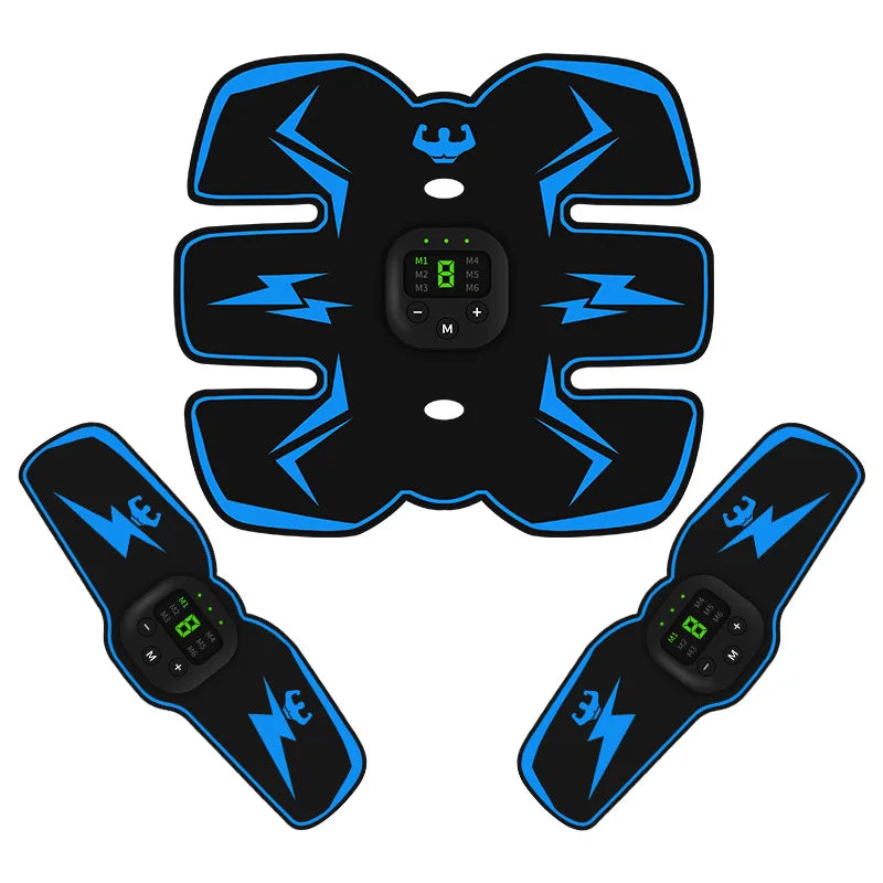 USB Rechargeable EMS Muscle Stimulator – Electric Abdominal & Arm Trainer, Pain Relief & Fitness Massager