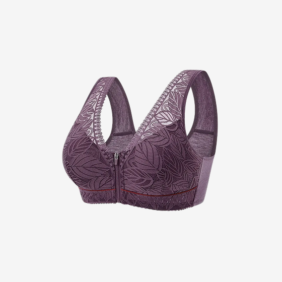 Plus Size Lace Sports Bra for Women – Comfortable Seamless Beauty Back Lingerie