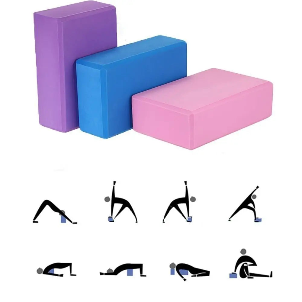 Colored EVA Yoga Block – Non-Slip Foam Yoga Brick for Pilates, Stretching & Fitness Training