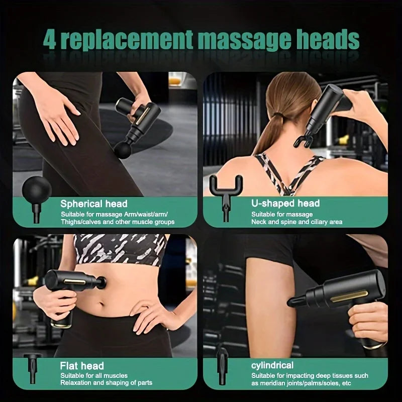 Mini Massage Gun – Deep Tissue Percussion Massager for Muscle Recovery, Pain Relief & Relaxation