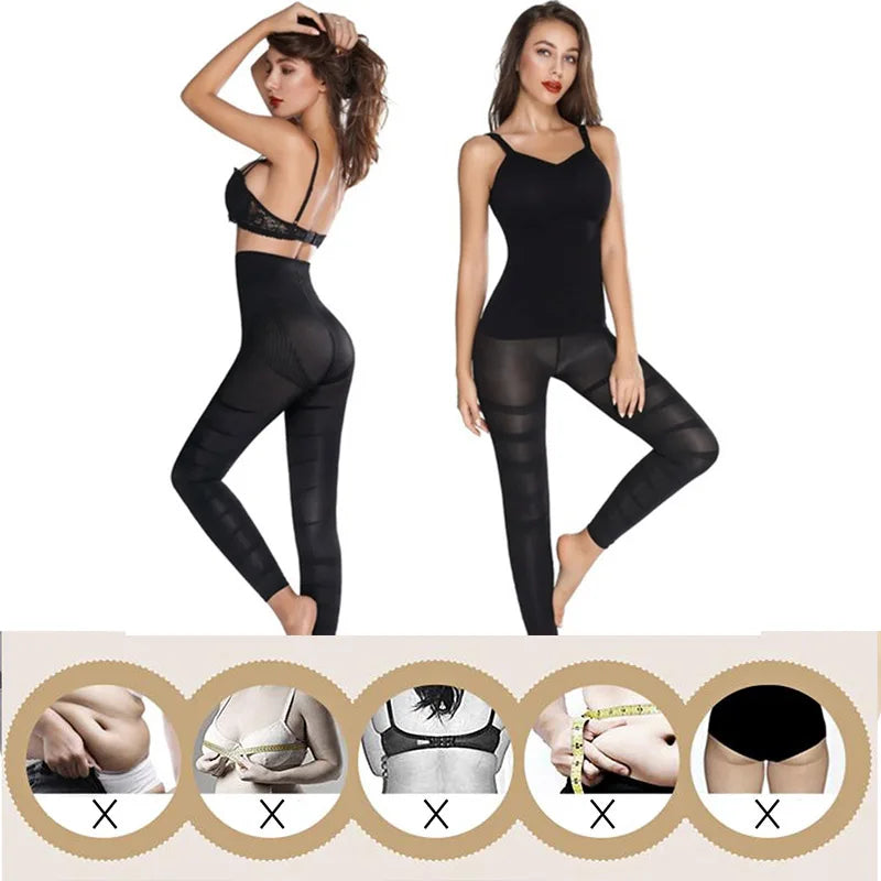 Sculpted Fit High Waist Leggings – Seamless Tummy Control & Push-Up Design