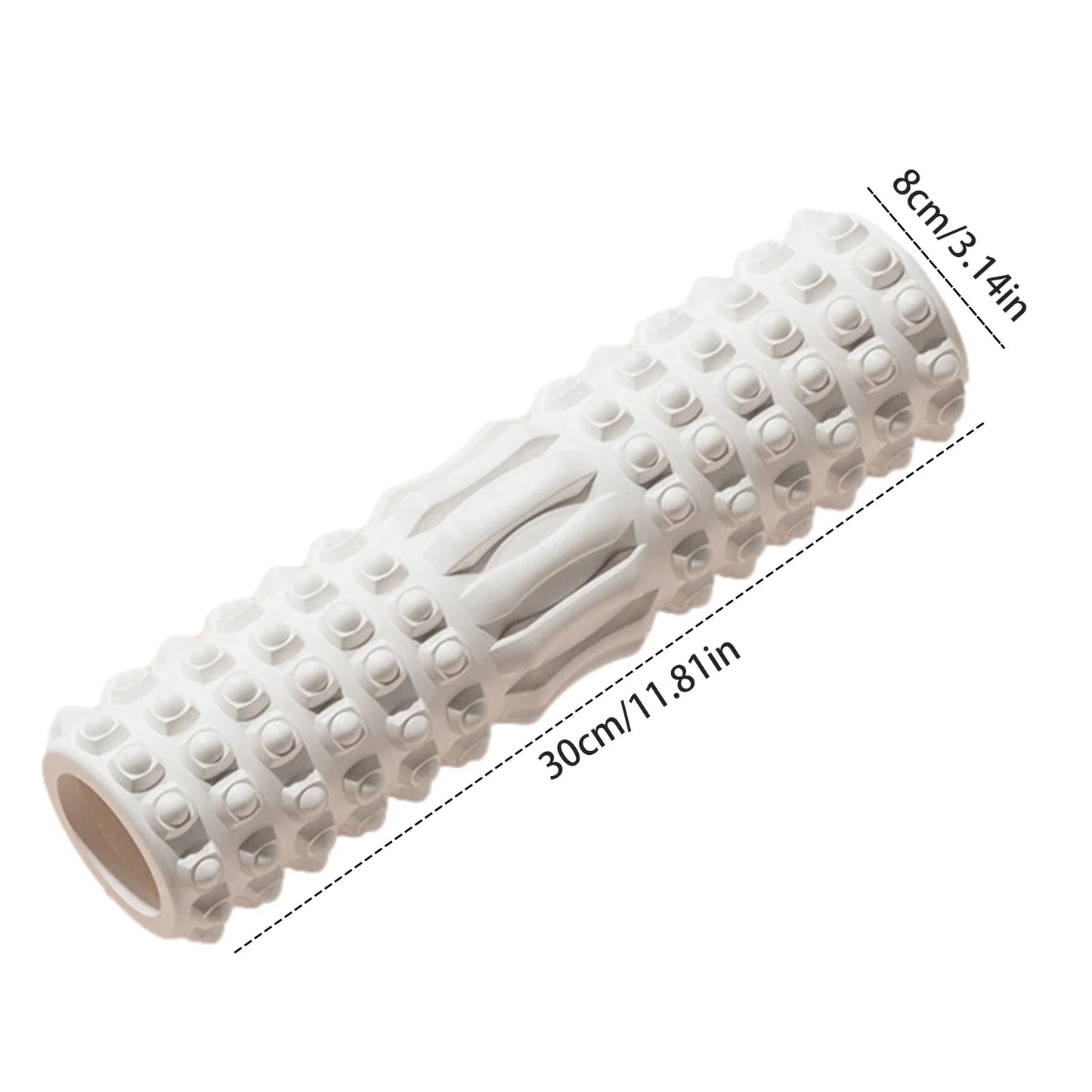 Yoga Foam Roller for Fitness, Pilates & Back Muscle Massage – Stretching & Recovery Tool