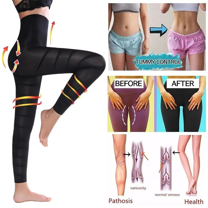 Sculpted Fit High Waist Leggings – Seamless Tummy Control & Push-Up Design