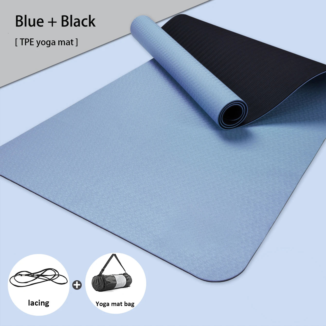 TPE Yoga Mat – Eco-Friendly, Non-Slip, Waterproof & Odorless Exercise Mat (6mm)