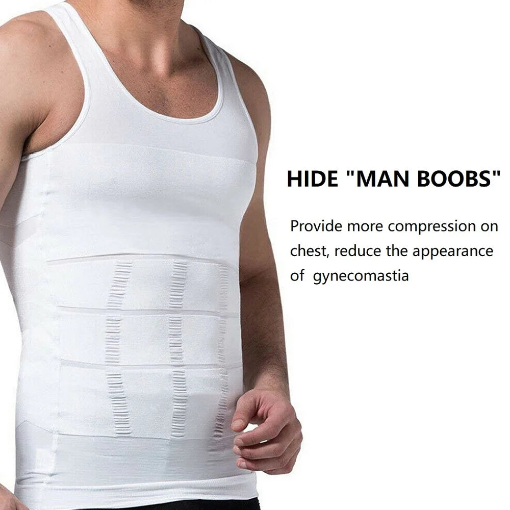 Men’s Slimming Compression Tank | Body Shaper Vest for Workout