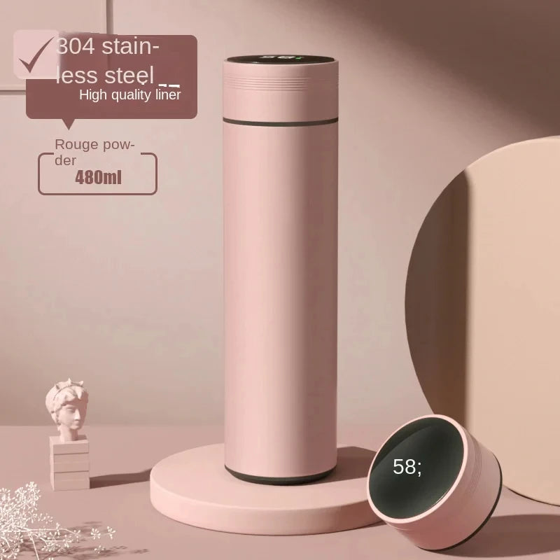 500ml Smart Thermos Bottle with Digital Temperature Display – 304 Stainless Steel