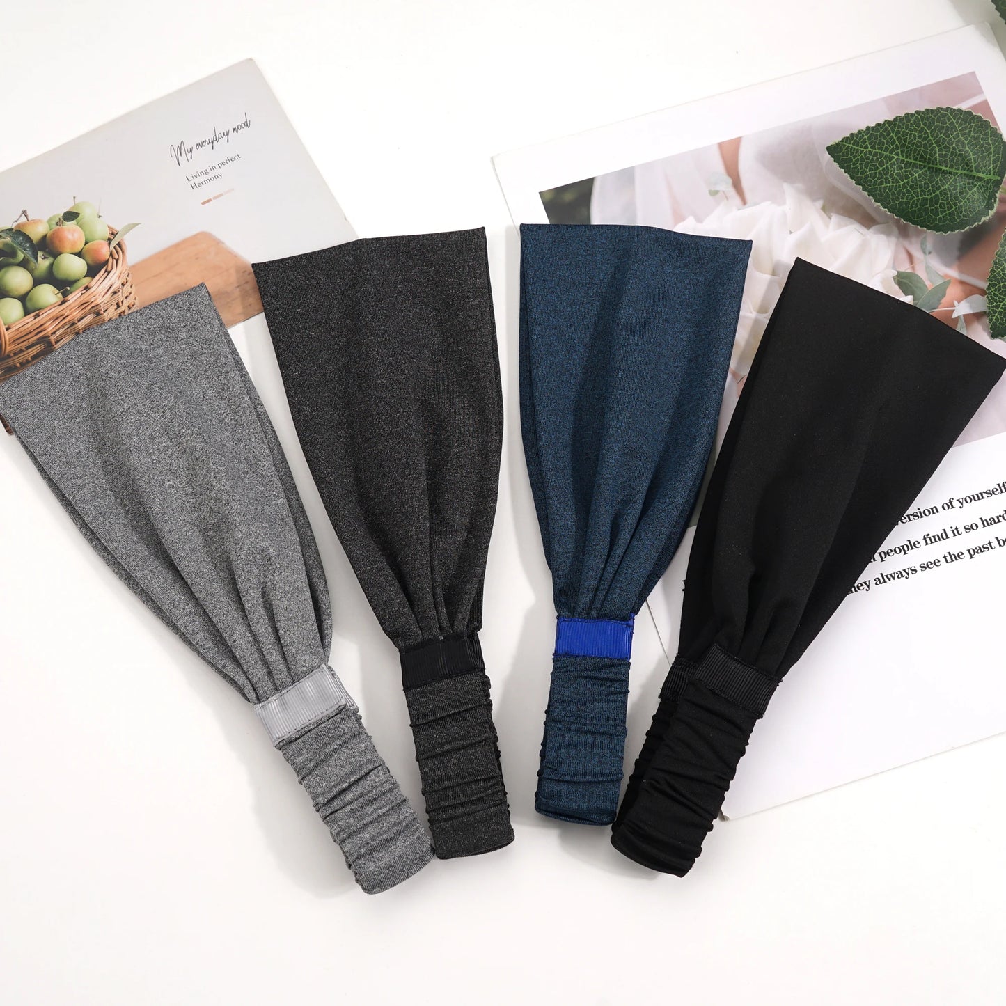 Sports & Yoga Sweat Headbands for Men & Women – Soft, Breathable, Elastic Hair Bands for Workout, Running, and Gym