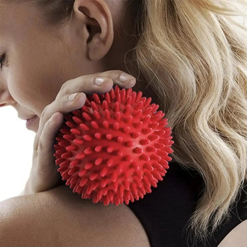 Spiky Massage Ball for Plantar Fasciitis, Foot & Back Pain Relief, Deep Tissue Trigger Point Therapy, Yoga & Reflexology Tool – 9cm PVC