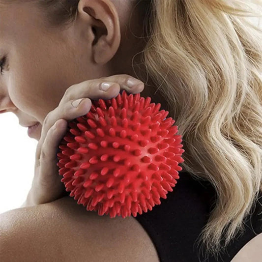 Spiky Massage Ball for Plantar Fasciitis, Foot & Back Pain Relief, Deep Tissue Trigger Point Therapy, Yoga & Reflexology Tool – 9cm PVC