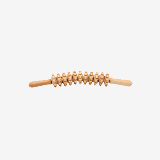 Wood Therapy Roller Massager – Handheld Cellulite Trigger Point Stick for Lymphatic Drainage & Muscle Release