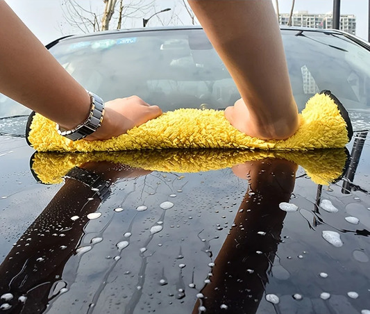 "5pcs Premium Microfiber Towels – Car Wash & Kitchen Cleaning, Soft & Quick-Dry"