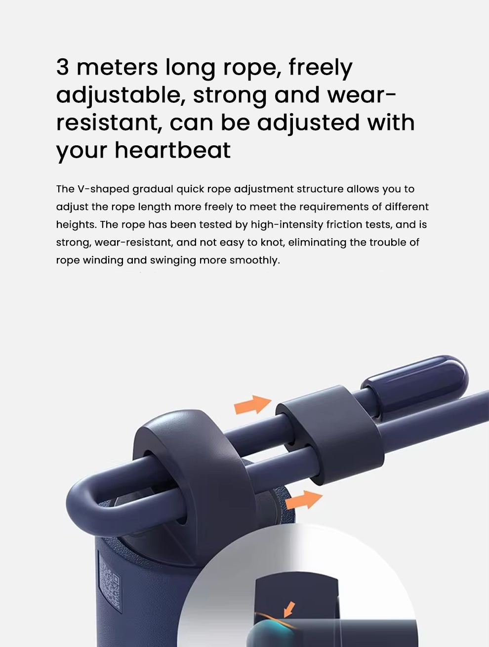 Xiaomi Mijia Smart Skipping Jump Rope with Digital Counter & Mi Fitness App | Adjustable Length & Calorie Tracking