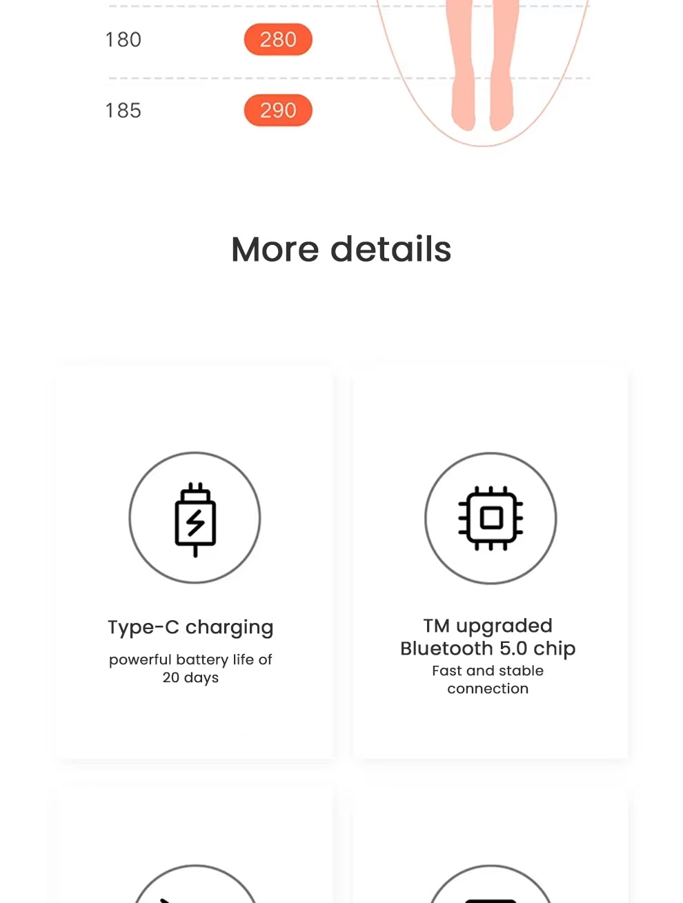 Xiaomi Mijia Smart Skipping Jump Rope with Digital Counter & Mi Fitness App | Adjustable Length & Calorie Tracking