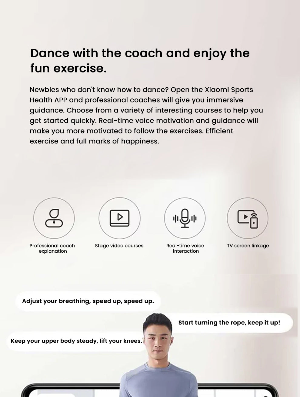 Xiaomi Mijia Smart Skipping Jump Rope with Digital Counter & Mi Fitness App | Adjustable Length & Calorie Tracking