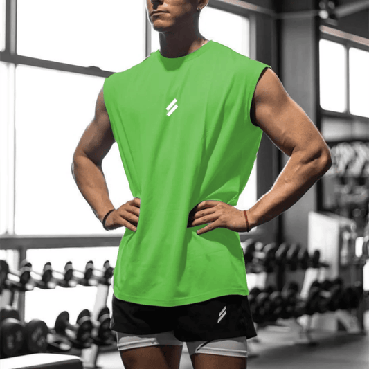 2025 Summer Men's Cooling Quick-Dry Compression Tank Top - Breathable Workout & Streetwear, Moisture-Wicking Fit for Gym/Travel