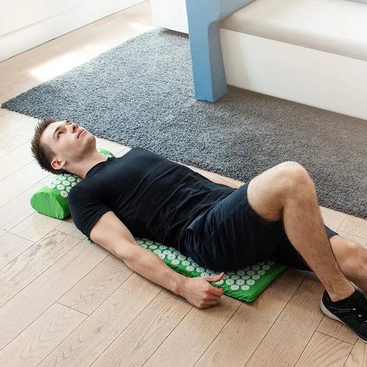 Acupressure Massage Mat & Pillow Set – Stress Relief, Back & Neck Pain Therapy, Relaxation Cushion