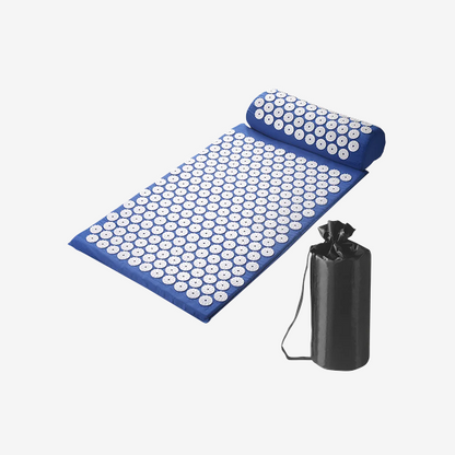 Acupressure Pillow & Mat Set with Storage Bag – Neck, Back & Foot Massage Pads for Pain Relief & Relaxation