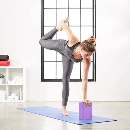 Colored EVA Yoga Block – Non-Slip, High Density, Moisture-Proof Foam Brick for Fitness, Pilates & Body Shaping