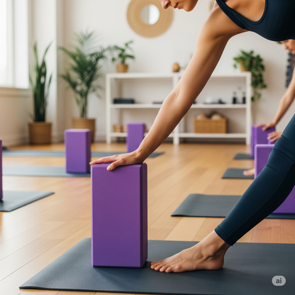 EVA Yoga Block – High Density Foam Brick for Training, Pilates, Stretching & Fitness Support