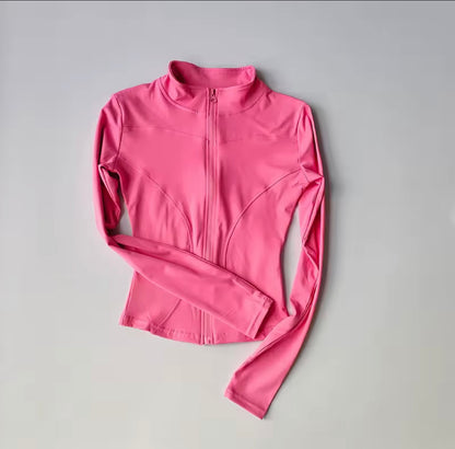 Yoga Clothes Windbreaker Sportswear Woman Running
Long Sleeve Sweatshirt Sports Jackets Top Women