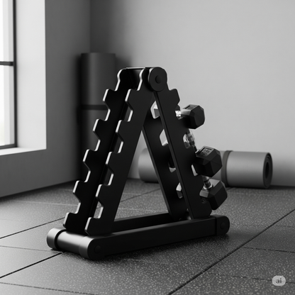 3-Tier Dumbbell Rack | Compact Dumbbell Holder for Home Gym & Weight Storage