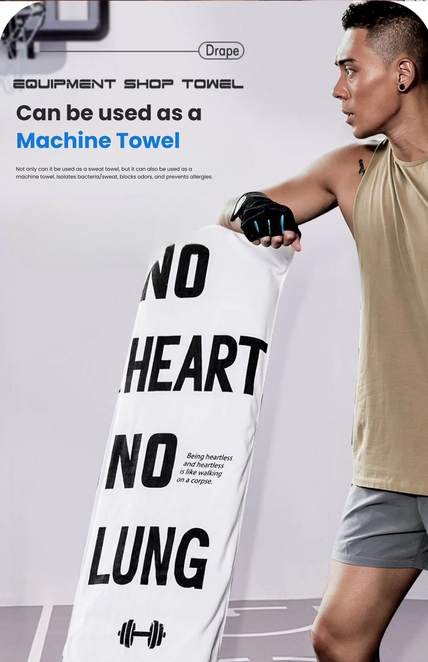 Quick-Dry Fitness Towel – Multifunctional Gym, Sports & Swimming Microfiber Towel