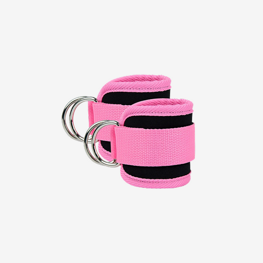 Gym Ankle Straps Double D-Ring Adjustable Neoprene Padded Cuffs Ankle Weight Leg Training Brace Support Sport Safety Abductors