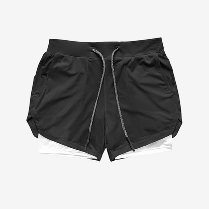 Men’s Gym Shorts – Running & Workout Shorts with Liner, Phone Pockets & Towel Loop – Quick Dry, Lightweight Athletic Training Shorts