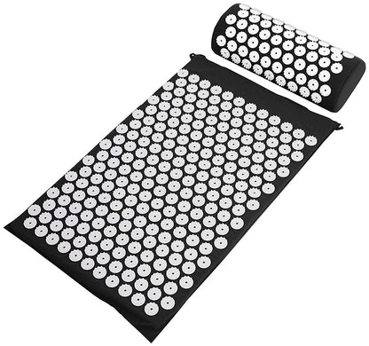 Acupressure Massage Mat & Pillow Set – Stress Relief, Back & Neck Pain Therapy, Relaxation Cushion