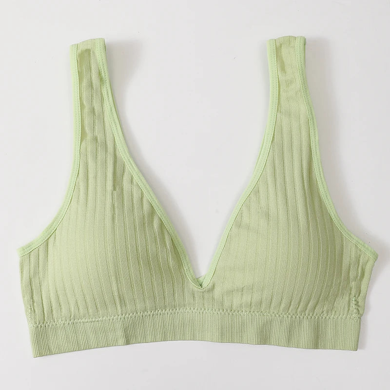 Seamless Bras For Women Sports Deep V Bra Tops Female Non-wire Brassiere Women Underwear Backless Sexy Lingerie Soft Intimates