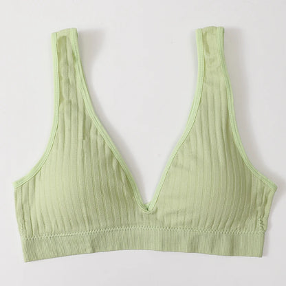 Seamless Bras For Women Sports Deep V Bra Tops Female Non-wire Brassiere Women Underwear Backless Sexy Lingerie Soft Intimates