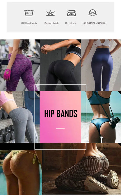 AOLIKES Adjustable Elastic Hip Booty Bands Anti Slip Resistance Bands Thick with Inner Grip Strip for Fitness Legs Butt Glute