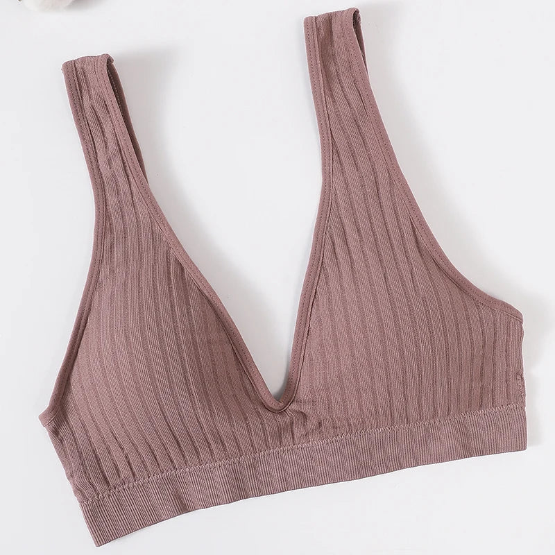 Seamless Bras For Women Sports Deep V Bra Tops Female Non-wire Brassiere Women Underwear Backless Sexy Lingerie Soft Intimates