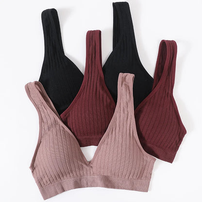 Seamless Bras For Women Sports Deep V Bra Tops Female Non-wire Brassiere Women Underwear Backless Sexy Lingerie Soft Intimates