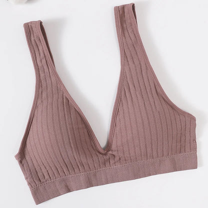 Seamless Bras For Women Sports Deep V Bra Tops Female Non-wire Brassiere Women Underwear Backless Sexy Lingerie Soft Intimates