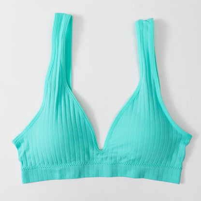 Seamless Bras For Women Sports Deep V Bra Tops Female Non-wire Brassiere Women Underwear Backless Sexy Lingerie Soft Intimates