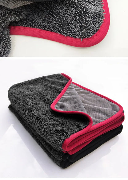 "60x90cm Microfiber Car Wash Towel – 600GSM Extra Soft, Super Absorbent & Quick-Dry"