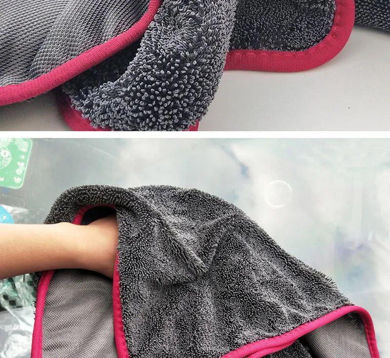 "60x90cm Microfiber Car Wash Towel – 600GSM Extra Soft, Super Absorbent & Quick-Dry"